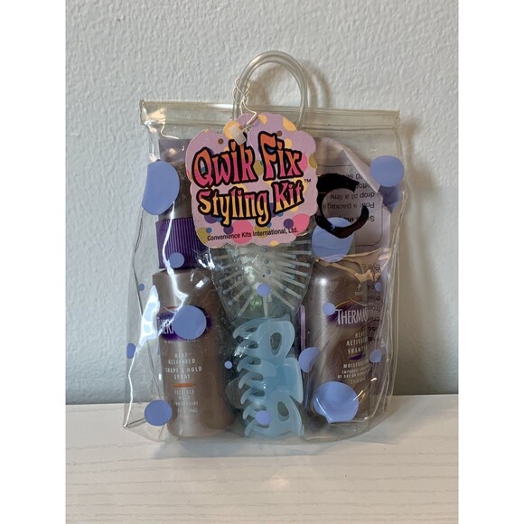 VTG y2k 2000s ThermaSilk heat KIT shape hold spray flexible Shampoo Conair Brush - Picture 3 of 9